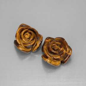 Gemas de Ojo de Tigre Marrón oro natural de  ct, Forma elegante, Opaco