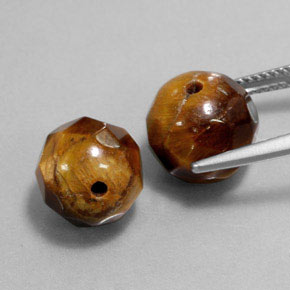 Gemas de Ojo de Tigre Marrón oro natural de  ct, Esfera / Bola, Opaco