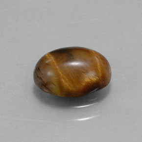Tiger's eye marrón natural de 1,55 ct, corte óvalo, opaco