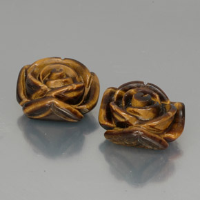 Gemas de Ojo de Tigre Marrón oro natural de  ct, Forma elegante, Opaco