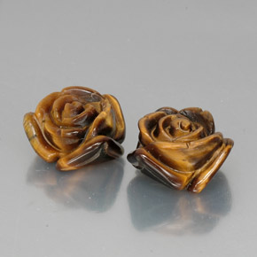 Gemas de tiger's eye marrón natural de  ct, forma elegante, opaco
