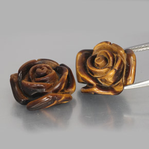 Gemas de Ojo de Tigre Marrón oro natural de  ct, Forma elegante, Opaco