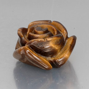 Tiger's eye marrón natural de 11,88 ct, forma elegante, opaco