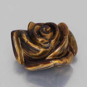Tiger's eye marrón natural de 11,76 ct, forma elegante, opaco