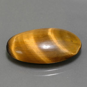 Tiger's eye marrón natural de 11,94 ct, corte óvalo, opaco