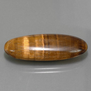 Tiger's eye marrón natural de 18,16 ct, corte óvalo, opaco