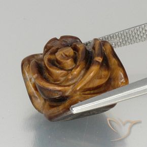 Ojo de Tigre Rosado claro natural de 12.31 ct, Elegante, Opaco