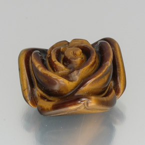 Tiger's eye negro natural de 11,96 ct, forma elegante, opaco