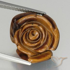 12.17ct Natural Marrón cálido Ojo de Tigre, Elegante, Opaco