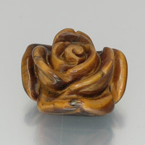 Tiger's eye marrón natural de 12,16 ct, forma elegante, opaco