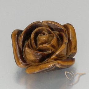Ojo de Tigre Marrón medio natural de 11.36 ct, Elegante, Opaco