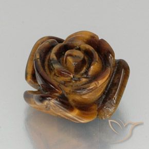 Ojo de Tigre Marrón medio natural de 11.45 ct, Elegante, Opaco