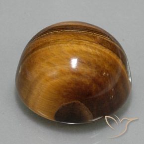 Ojo de Tigre Marrón jengibre natural de 36.10 ct, Redondo, Opaco