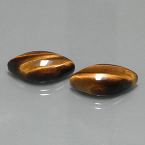 Gemas de Ojo de Tigre Marrón oro natural de  ct, Marquesa, Opaco