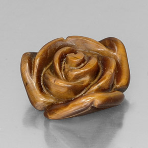 Tiger's eye marrón natural de 10,20 ct, forma elegante, opaco