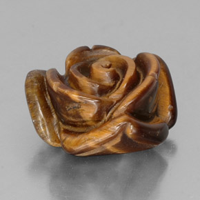 Ojo de Tigre Marrón rojizo natural de 12.11 ct, Forma elegante, Opaco