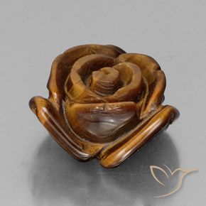 Ojo de Tigre Marrón rojizo natural de 11.38 ct, Elegante, Opaco