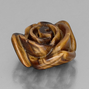Tiger's eye marrón natural de 11,61 ct, forma elegante, opaco
