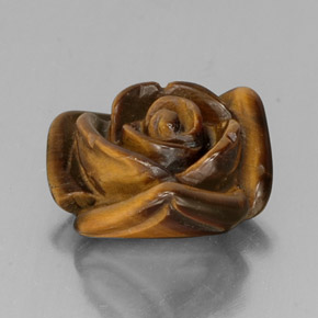Tiger's eye marrón natural de 9,49 ct, forma elegante, opaco