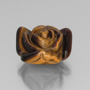Tiger's eye marrón natural de 9,94 ct, forma elegante, opaco