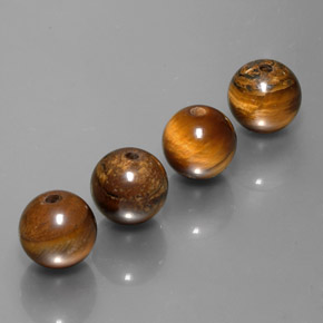 Gemas de Ojo de Tigre Marrón oro natural de  ct, Esfera / Bola, Opaco