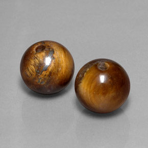 Gemas de Ojo de Tigre Marrón oro natural de  ct, Esfera / Bola, Opaco