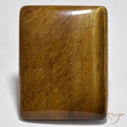 44.65ct Natural Marrón rojizo Ojo de Tigre, Corte Baguette, Opaco