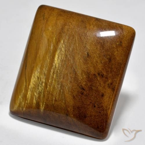 Ojo de Tigre Marrón rojizo natural de 60.32 ct, Corte Baguette, Opaco