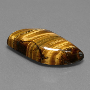 Ojo de Tigre Marrón oro natural de 18.41 ct, Forma elegante, Opaco