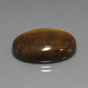 Tiger's eye marrón natural de 20,98 ct, corte óvalo, opaco