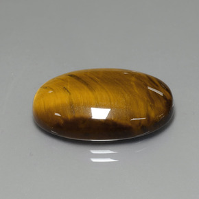 Ojo de Tigre Marrón oro natural de 19.99 ct, Corte Óvalo, Opaco