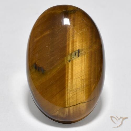 20.73ct Natural Marrón cálido Ojo de Tigre, Ovalada, Opaco