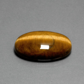 Ojo de Tigre Marrón oro natural de 20.16 ct, Corte Óvalo, Opaco