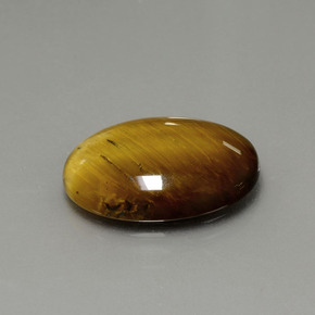 Tiger's eye marrón natural de 7,51 ct, corte óvalo, opaco