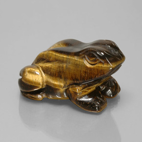 Tiger's eye marrón natural de 284,94 ct, forma elegante, opaco