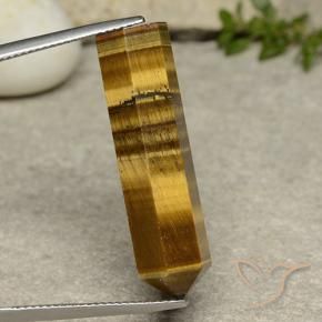 Ojo de Tigre Marrón cálido natural de 20.39 ct, Elegante, Opaco