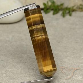 Ojo de Tigre Marrón dorado natural de 19.94 ct, Elegante, Opaco
