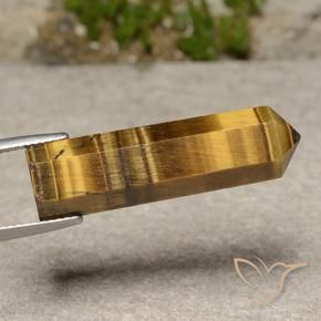 Ojo de Tigre Marrón dorado natural de 20.02 ct, Elegante, Opaco