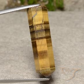 Ojo de Tigre Marrón dorado natural de 20.02 ct, Elegante, Opaco
