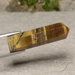 Ojo de Tigre Marrón dorado natural de 19.17 ct, Elegante, Opaco