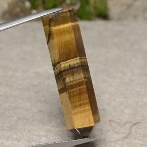 Ojo de Tigre Marrón dorado natural de 19.17 ct, Elegante, Opaco