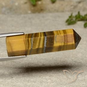 Ojo de Tigre Marrón dorado natural de 22.27 ct, Elegante, Opaco