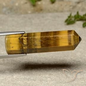 Ojo de Tigre Marrón amarillento natural de 22.34 ct, Elegante, Opaco