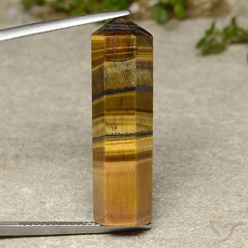 21.50ct Natural Marrón medio Ojo de Tigre, Elegante, Opaco