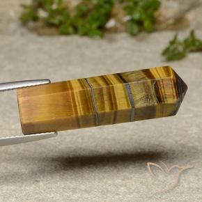Ojo de Tigre Marrón medio natural de 21.50 ct, Elegante, Opaco