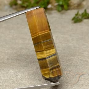 Ojo de Tigre Marrón medio natural de 21.50 ct, Elegante, Opaco