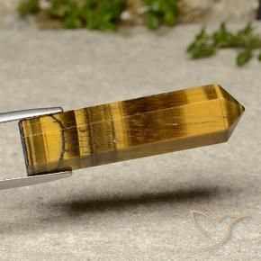 Ojo de Tigre Marrón dorado natural de 23.11 ct, Elegante, Opaco