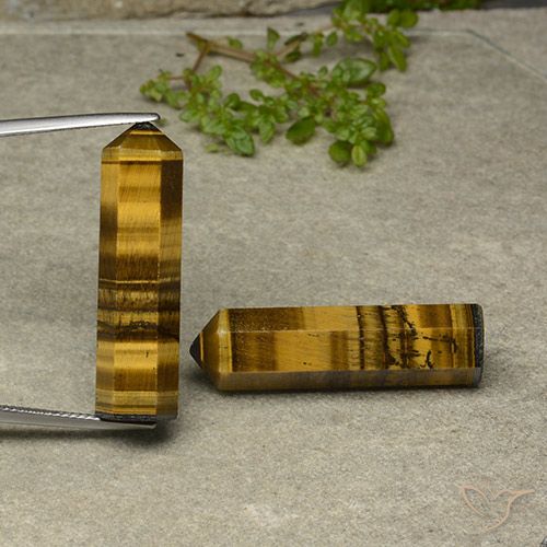 44.33ctw Natural Marrón amarillento Ojo de Tigre, Elegante, Opaco