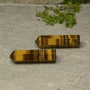 Gemas de Ojo de Tigre Marrón amarillento natural de 44.33 ct, Elegante, Opaco