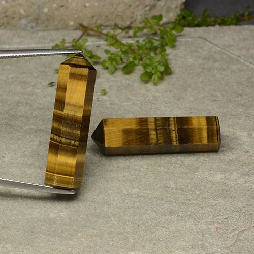 43.57ctw Natural Marrón amarillento Ojo de Tigre, Elegante, Opaco